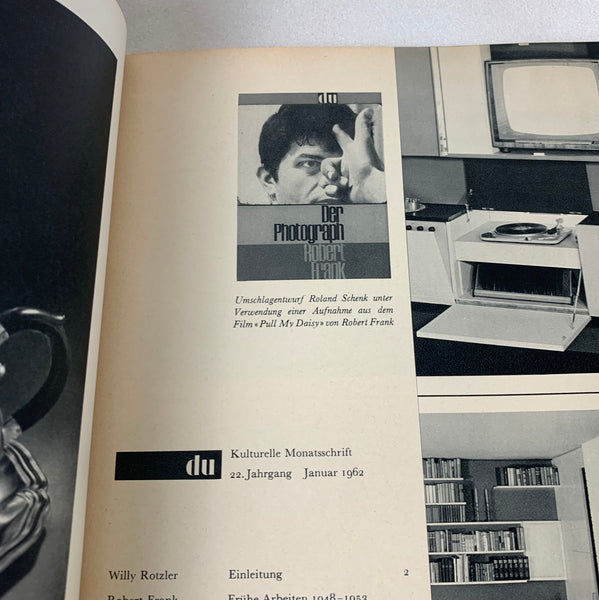 Kult Magazin Du 1962 Robert Frank