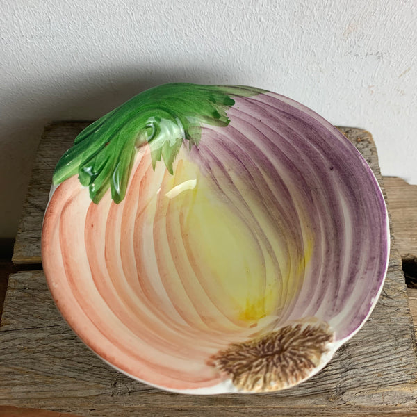 Bassano italienische Keramik mediterrane Zwiebelschale