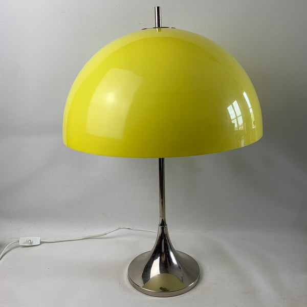 Gelbe Tischlampe von Frank Bentler für Wila