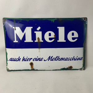 Emaille Schild Miele