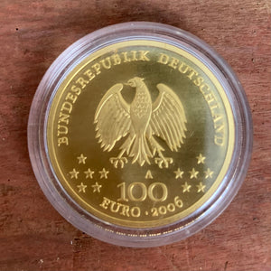 100 Euro Goldmünze UNESCO-Welterbe klassisches Weimar 2006