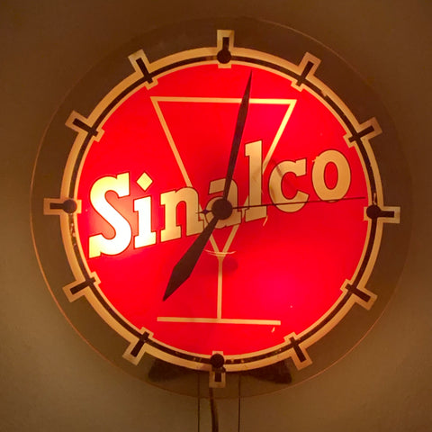 50er Jahre Sinalco Uhr beleuchtet