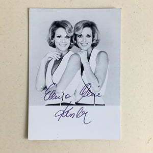 Original Autogramm der Alice und Ellen Kessler Zwillinge
