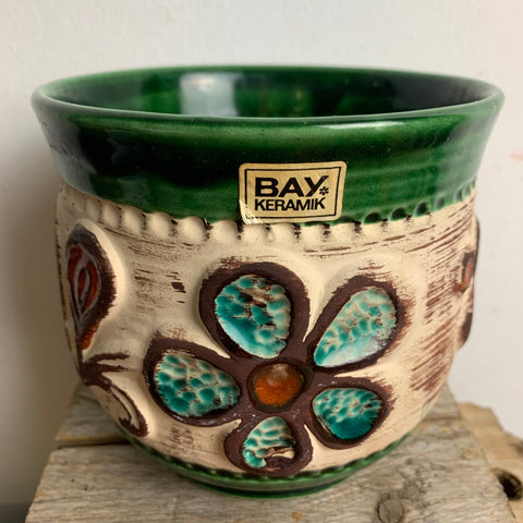 Vintage Keramik Blumen Übertopf von