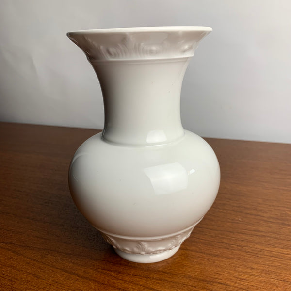Weiße Porzellan Vase KPM Zeptermarke
