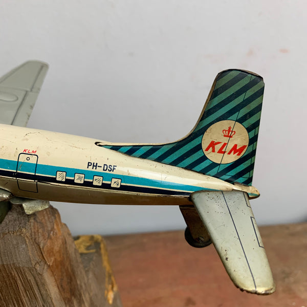 Vintage Blechspielzeug Flugzeug KLM