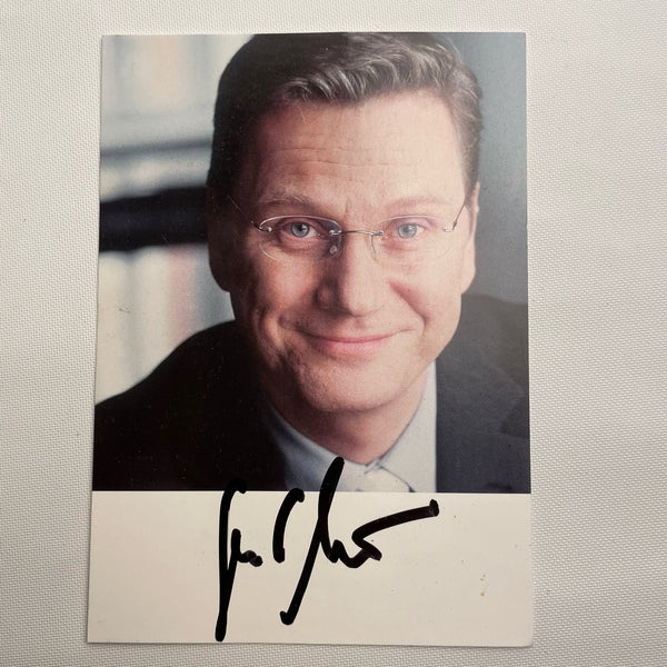 Autogramm Dr. Guido Westerwelle