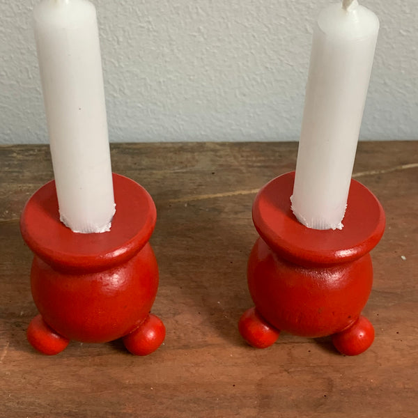 Paar schwedische Kugel Kerzenhalter