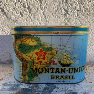 Vintage Zigarren Blechdose Montan-Union Brasil