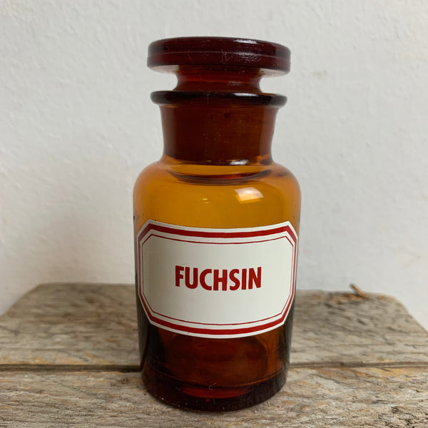 Vintage Apothekerflasche Fuchin