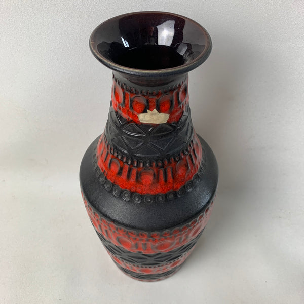Große Bay Keramik Fat Lava Vase 606-30 von Bodo Mans