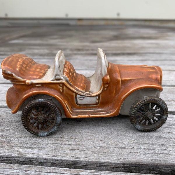 Vintage RIP Vietata Miniature Ceramic Car Decanter 1912 Itala