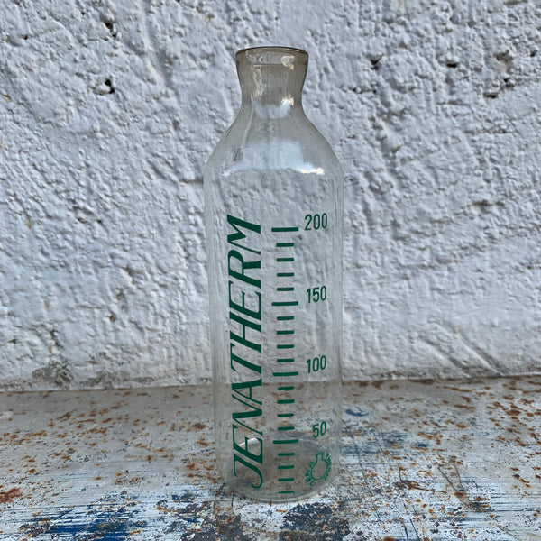 Vintage Babyflasche aus Glas