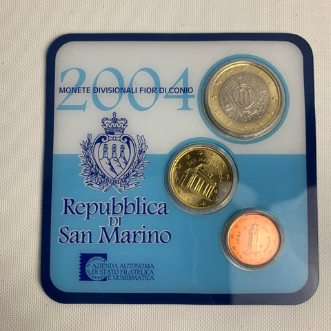 Kursmünzsatz San Marino 2004