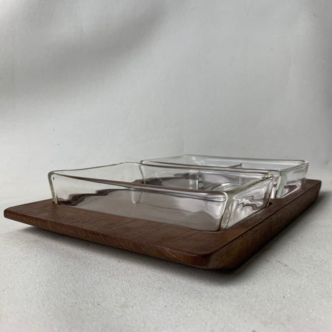 Vintage Mid Century Danish Design Wooden Tray