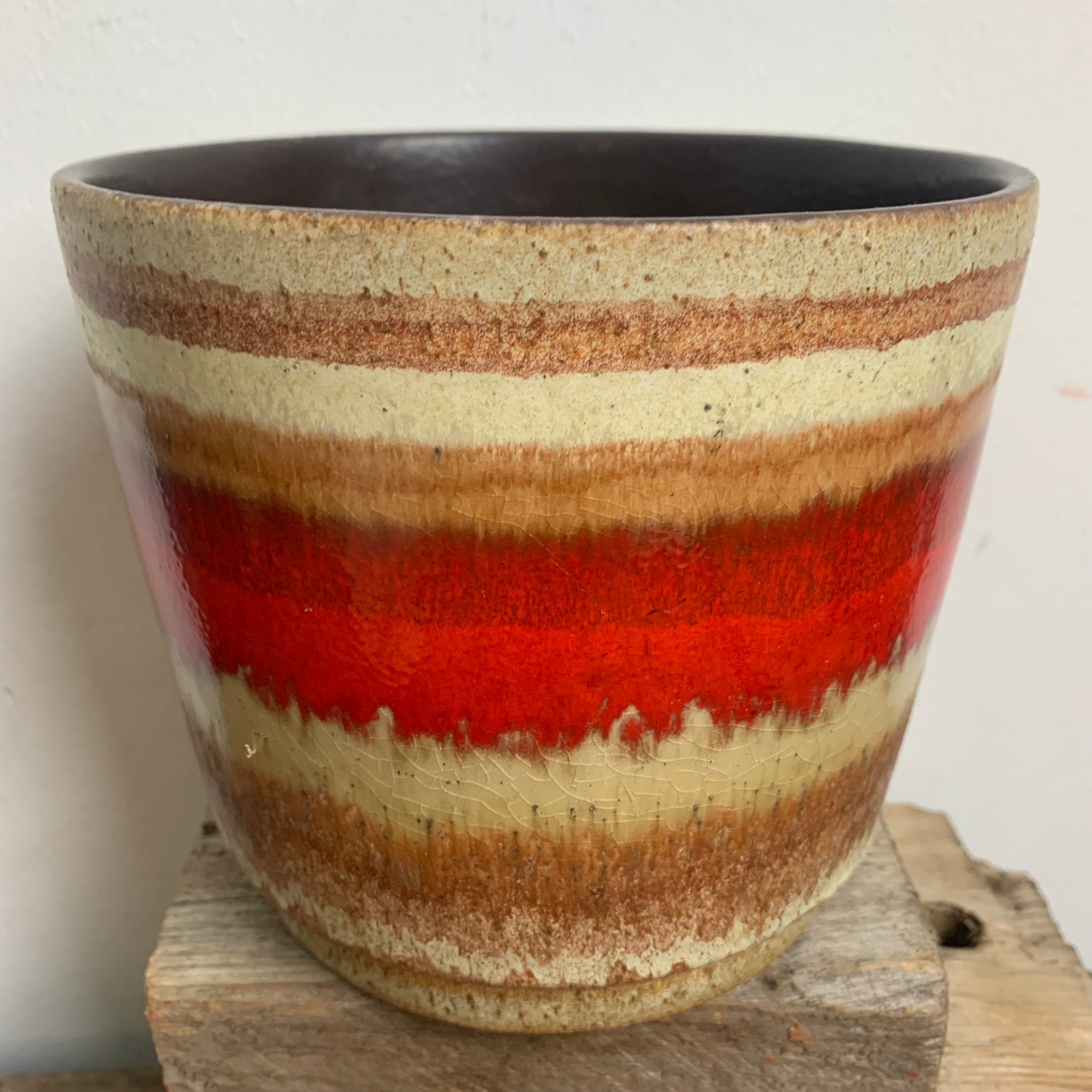 Vintage Keramik Blumen Übertopf von Scheurich – Trödelfuchs Vintage Shop