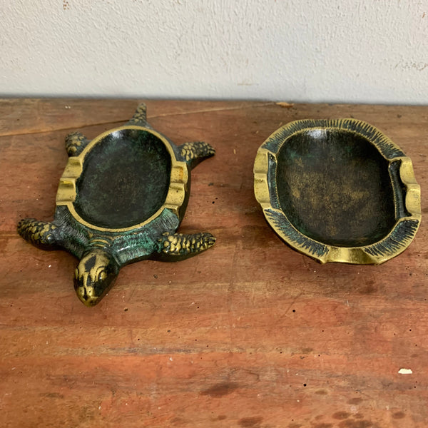 Art Deco Bronze Aschenbecher als Schildkröte