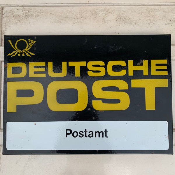Emaille Schild Deutsche Post Postamt