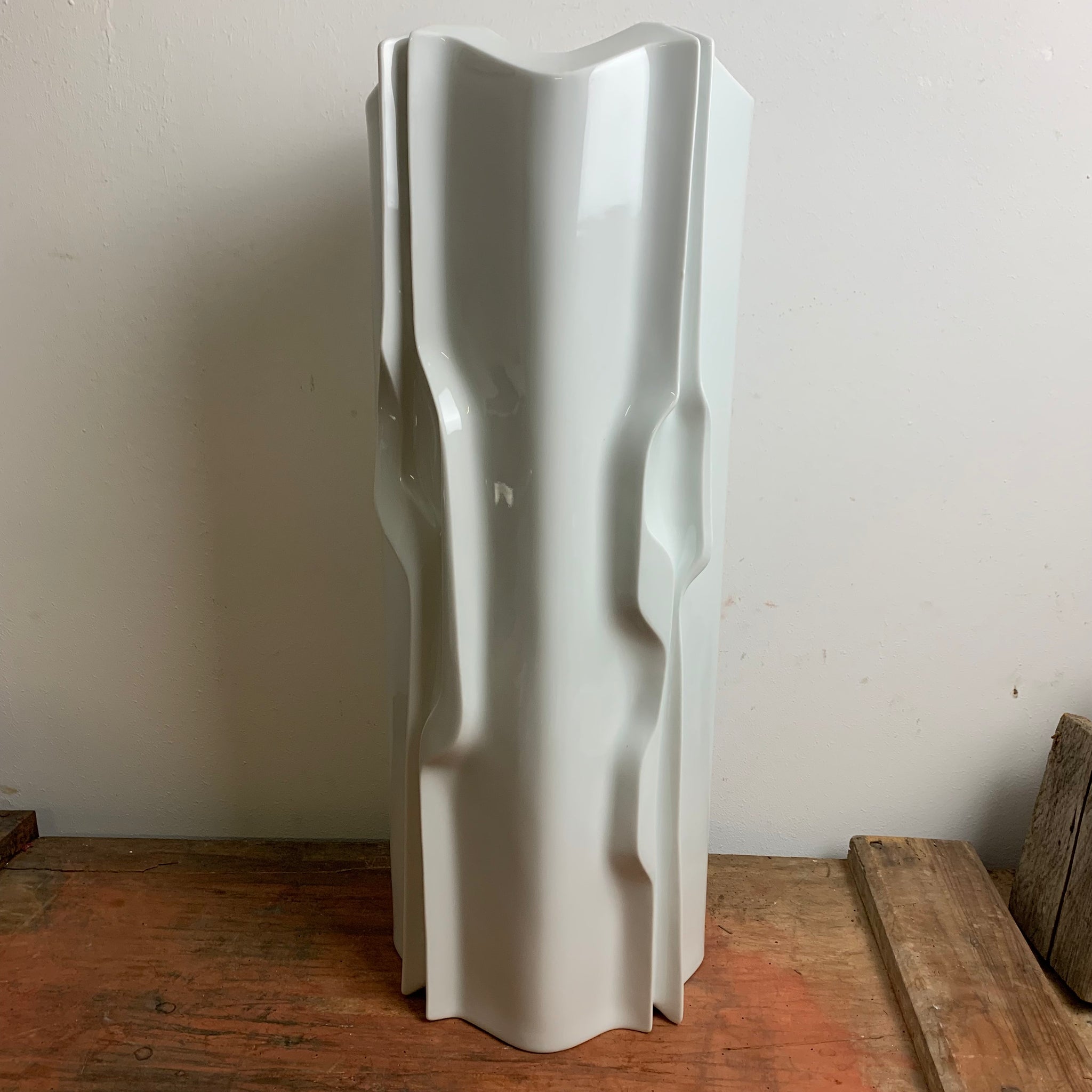 Große Op Art Vase von Klaus Henning für Fürstenberg