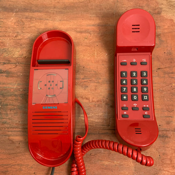 Rotes Tasten Telefon Miniset 330 von Siemens