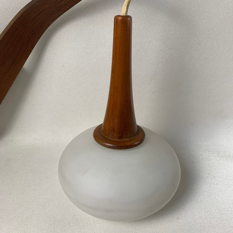 50er Jahre Wandlampe Holz